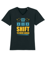 Shift To Move Ahead Tricou mânecă scurtă guler V Bărbat Presenter