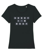 Sorry, I'm Busy Tricou mânecă scurtă guler larg fitted Damă Expresser