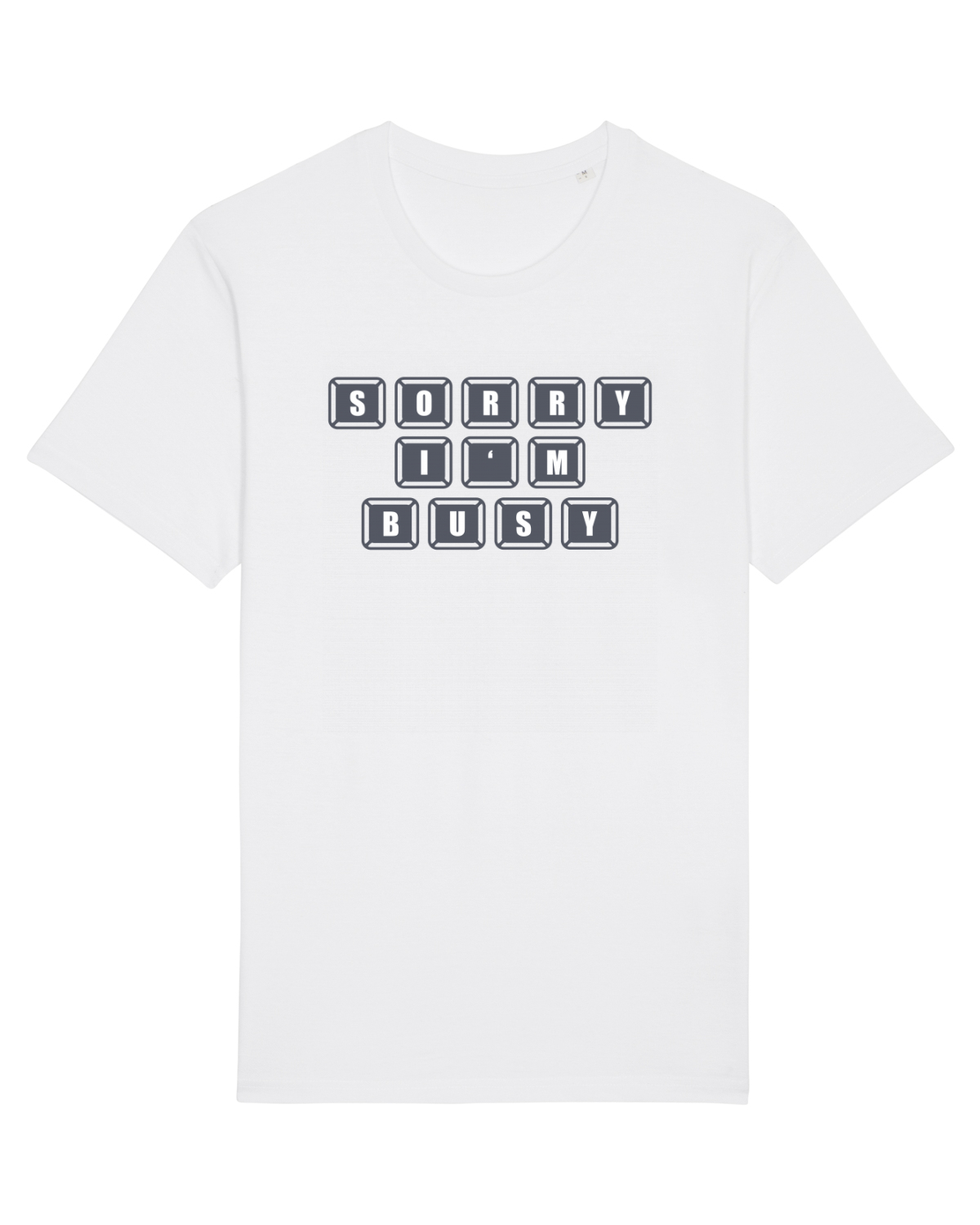 Tricou mânecă scurtă Unisex Rocker White