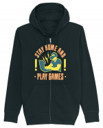 Stay Home And Play Games Hanorac cu fermoar Unisex Connector