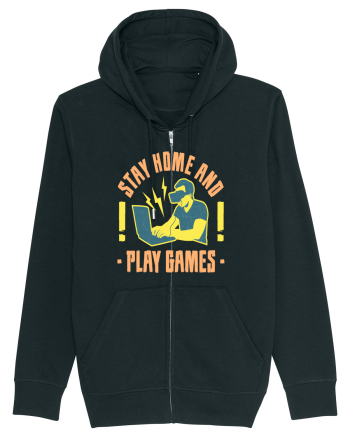 Stay Home And Play Games Black