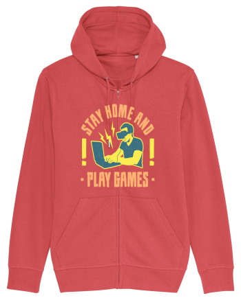 Stay Home And Play Games Carmine Red