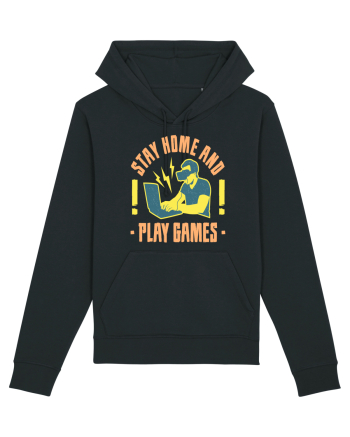 Stay Home And Play Games Black