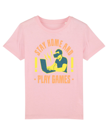 Stay Home And Play Games Cotton Pink