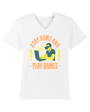 Stay Home And Play Games White