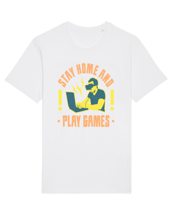 Stay Home And Play Games White