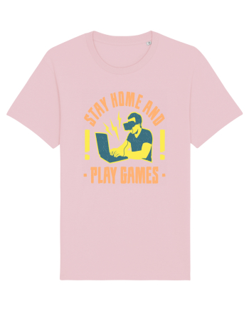 Stay Home And Play Games Cotton Pink