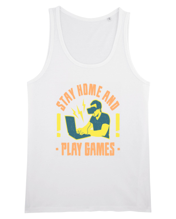Stay Home And Play Games White