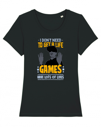 Games Have Lots Of Lives Black