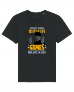 Games Have Lots Of Lives Tricou mânecă scurtă Unisex Rocker