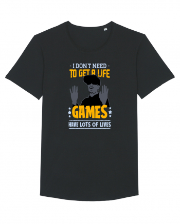 Games Have Lots Of Lives Black