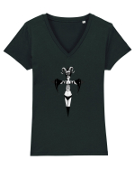 Sfanta Moarte Tricou mânecă scurtă guler V Damă Evoker