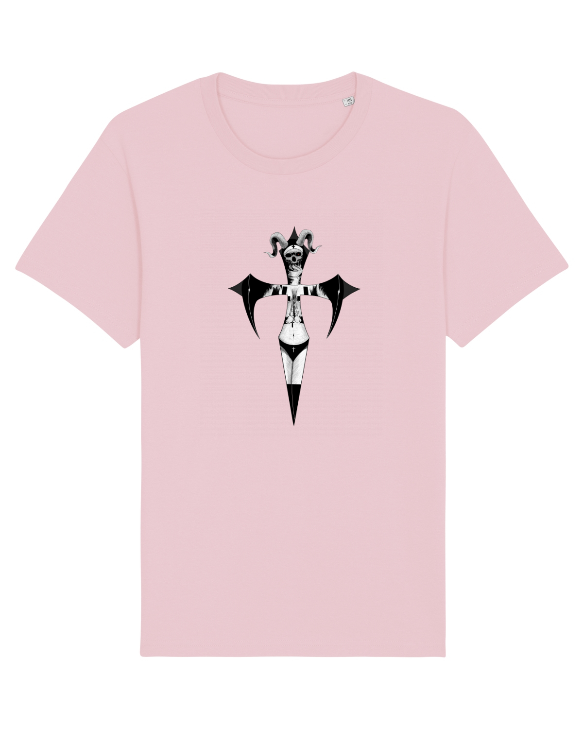 Tricou mânecă scurtă Unisex Rocker Cotton Pink
