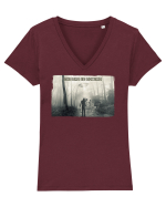 alien abduction Tricou mânecă scurtă guler V Damă Evoker