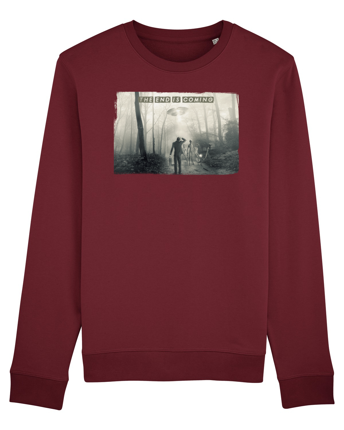 Bluză mânecă lungă Unisex Rise Burgundy