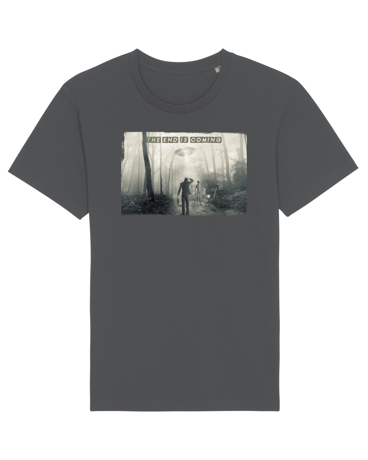 Tricou mânecă scurtă Unisex Rocker Anthracite
