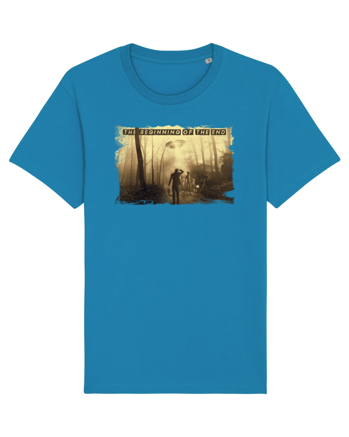 Tricou mânecă scurtă Unisex Rocker Azur