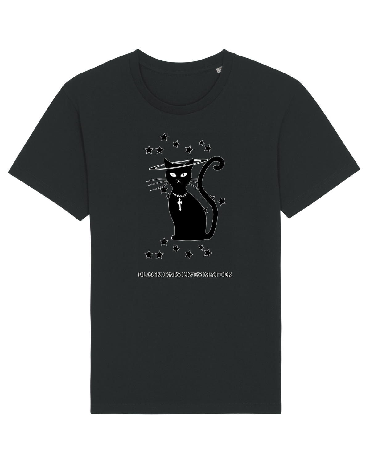 Tricou mânecă scurtă Unisex Rocker Black