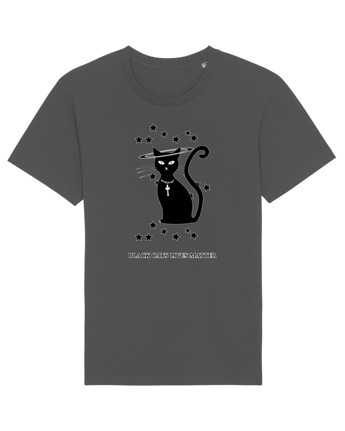 Tricou mânecă scurtă Unisex Rocker Anthracite