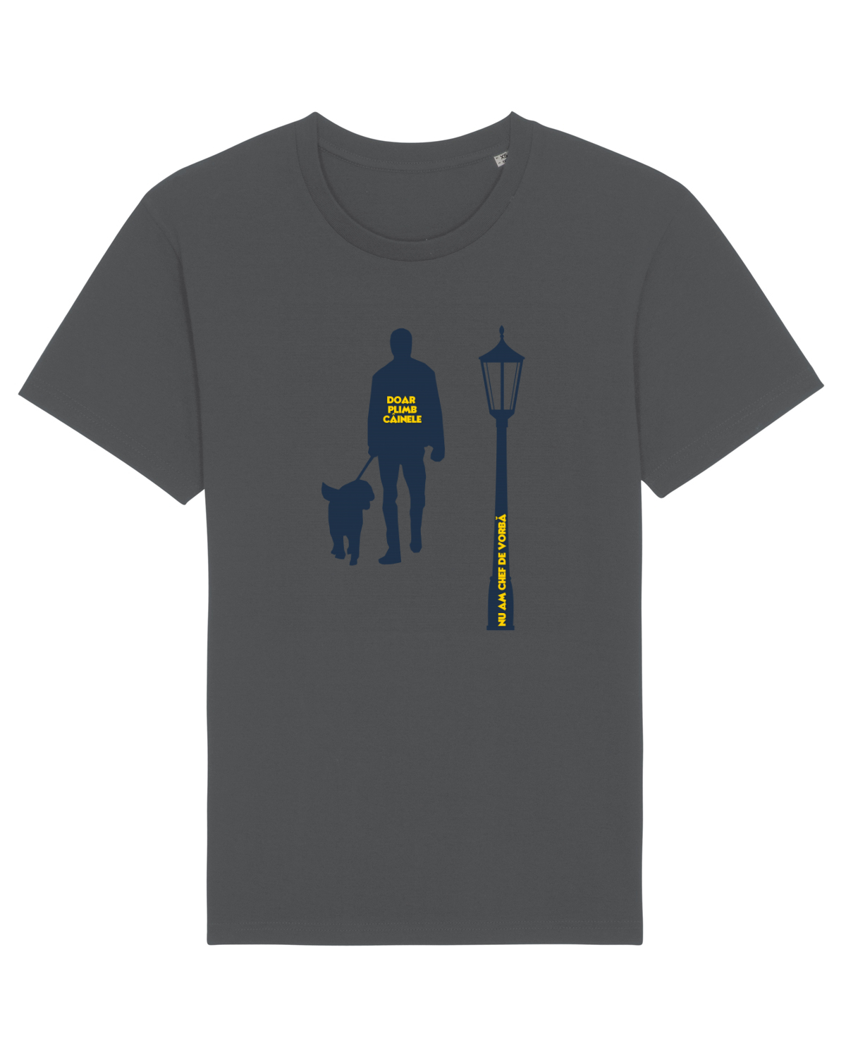 Tricou mânecă scurtă Unisex Rocker Anthracite