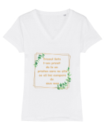 Cadou neinspirat Tricou mânecă scurtă guler V Damă Evoker
