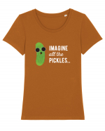 IMAGINE All The Pickels - Parodie Tricou mânecă scurtă guler larg fitted Damă Expresser