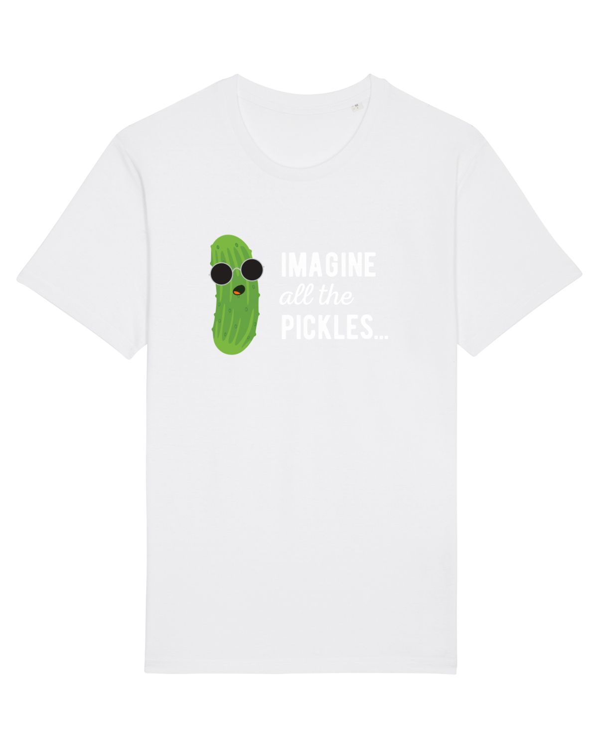 Tricou mânecă scurtă Unisex Rocker White