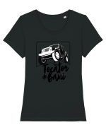 Tocator de bani Tricou mânecă scurtă guler larg fitted Damă Expresser