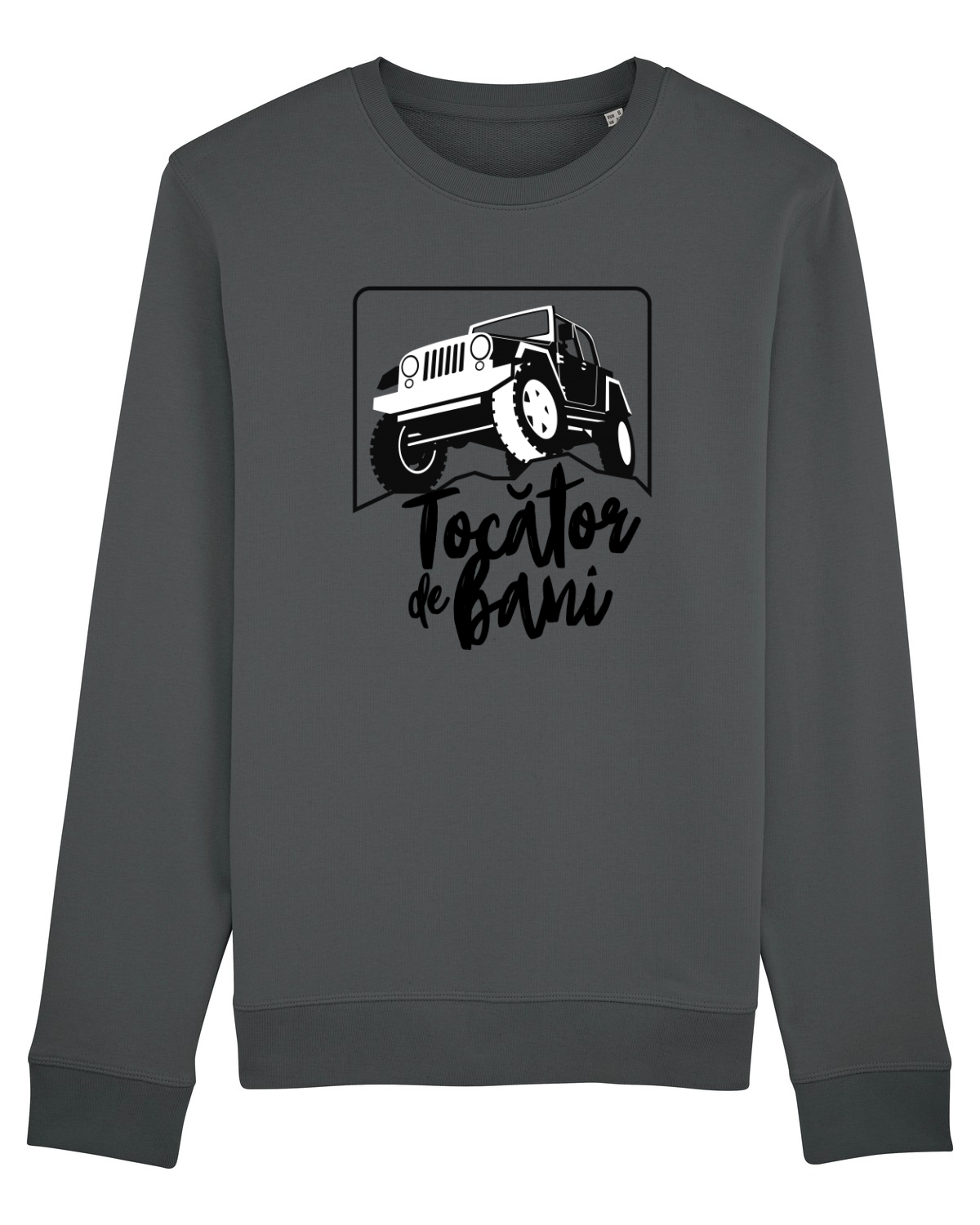 Bluză mânecă lungă Unisex Rise Anthracite