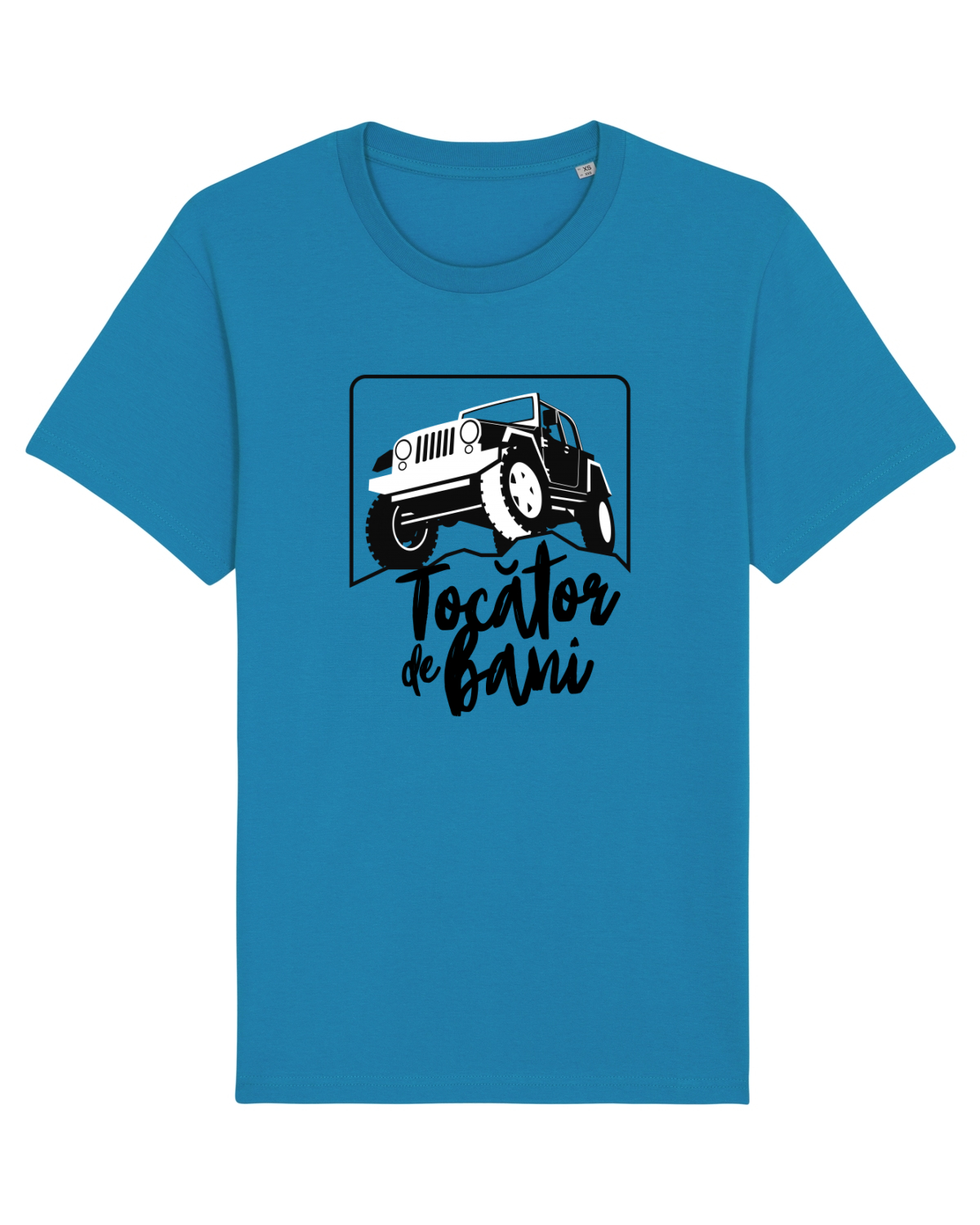 Tricou mânecă scurtă Unisex Rocker Azur