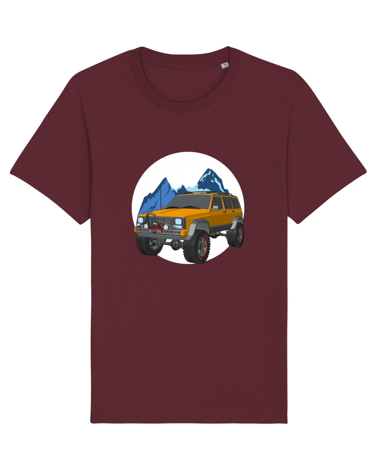 Tricou mânecă scurtă Unisex Rocker Burgundy