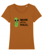 IMAGINE All The Pickels - Parodie Tricou mânecă scurtă guler larg fitted Damă Expresser