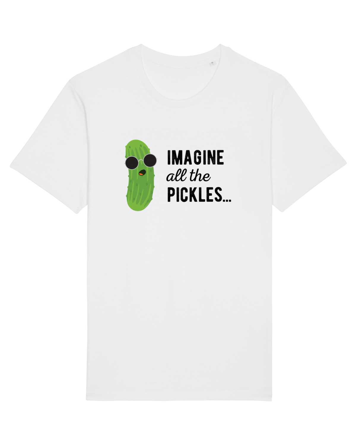 Tricou mânecă scurtă Unisex Rocker White