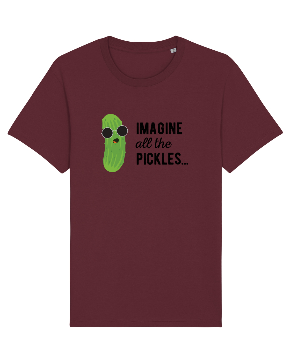 Tricou mânecă scurtă Unisex Rocker Burgundy