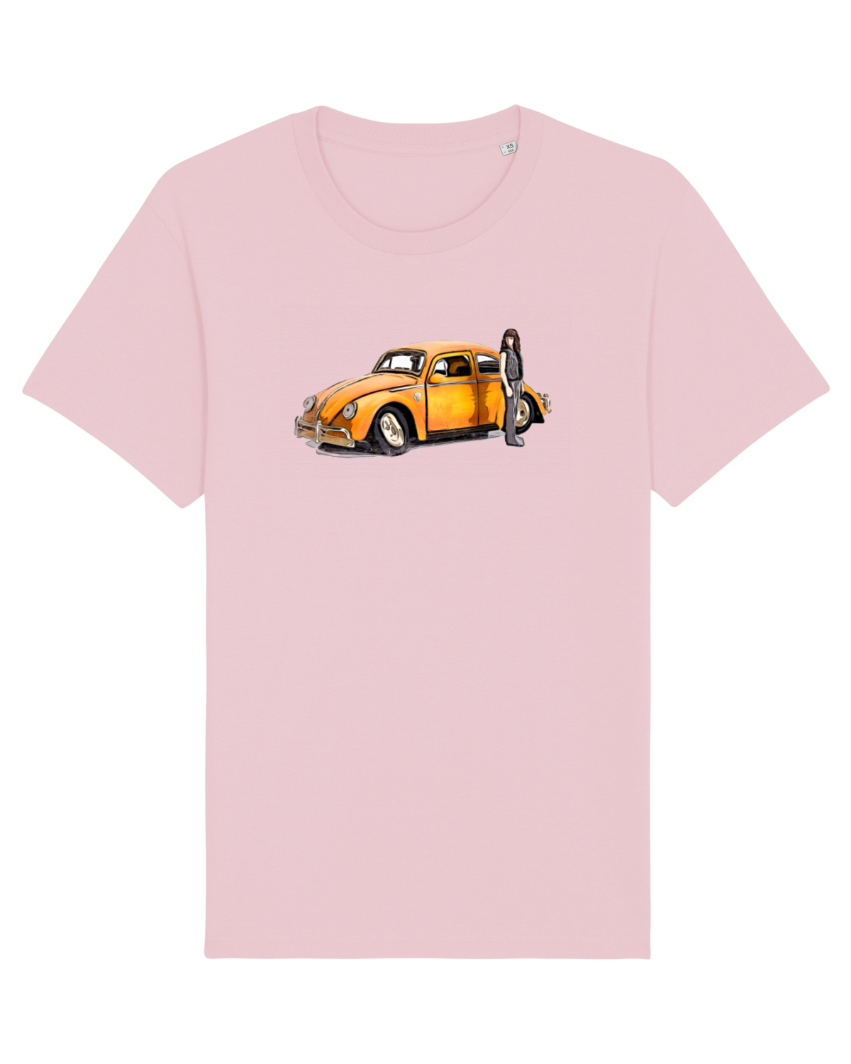 Tricou mânecă scurtă Unisex Rocker Cotton Pink