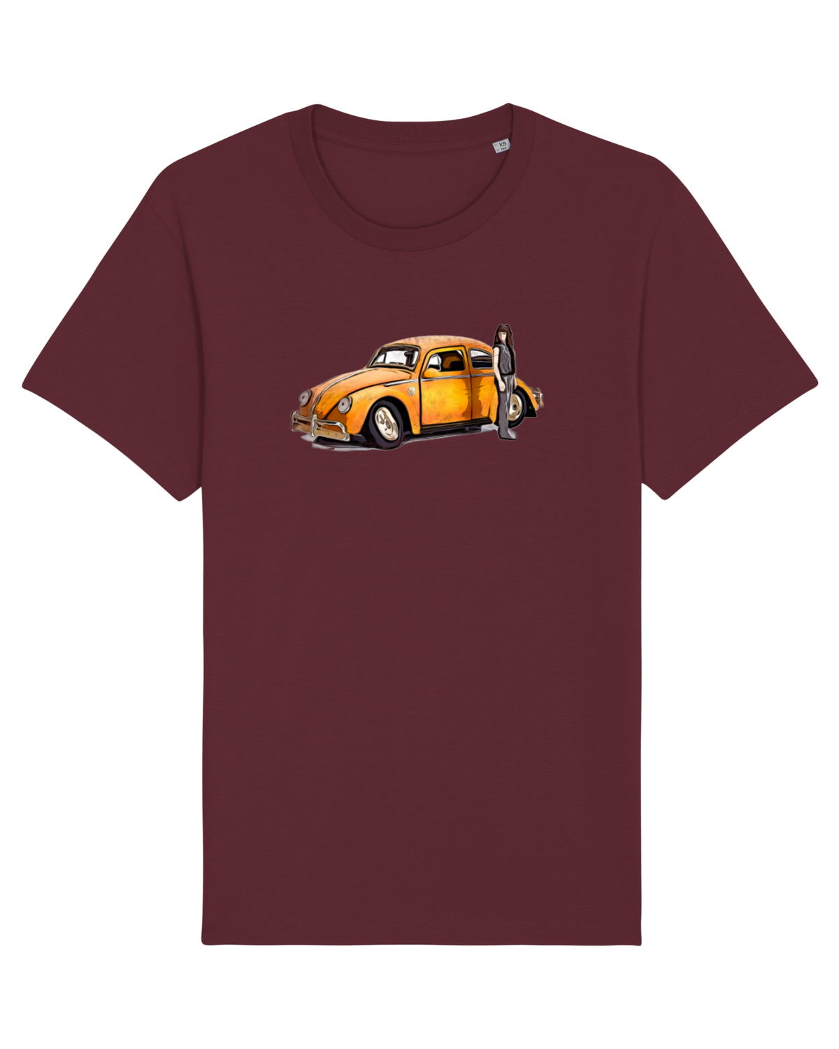 Tricou mânecă scurtă Unisex Rocker Burgundy