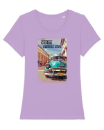 cuba Tricou mânecă scurtă guler larg fitted Damă Expresser