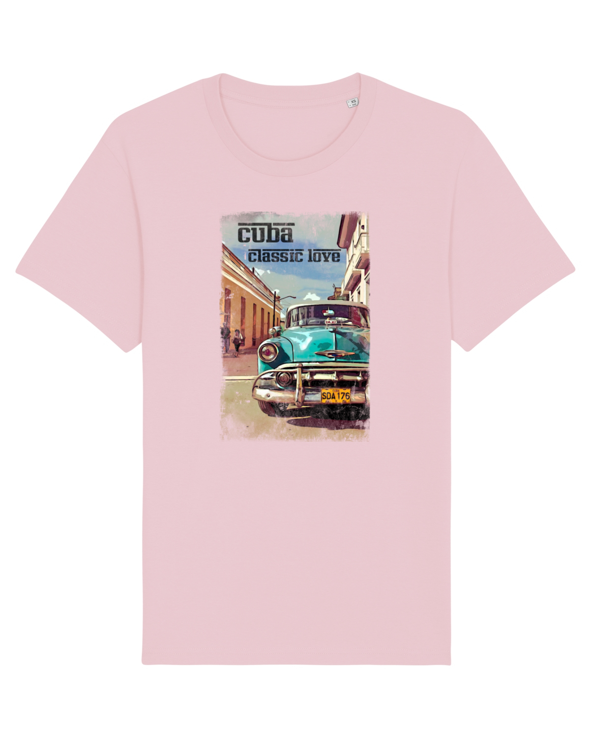 Tricou mânecă scurtă Unisex Rocker Cotton Pink