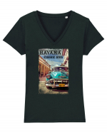 havana  Tricou mânecă scurtă guler V Damă Evoker