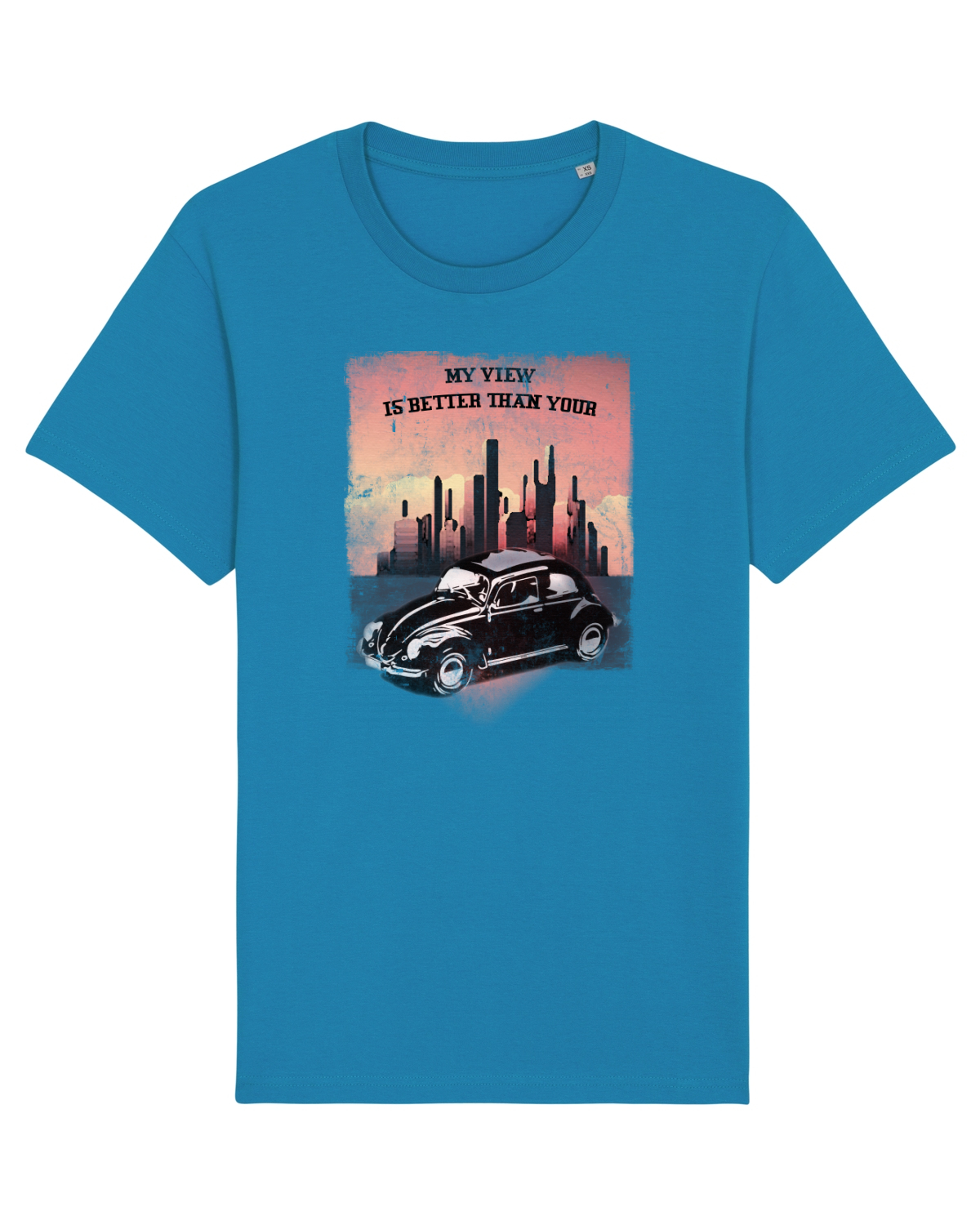 Tricou mânecă scurtă Unisex Rocker Azur