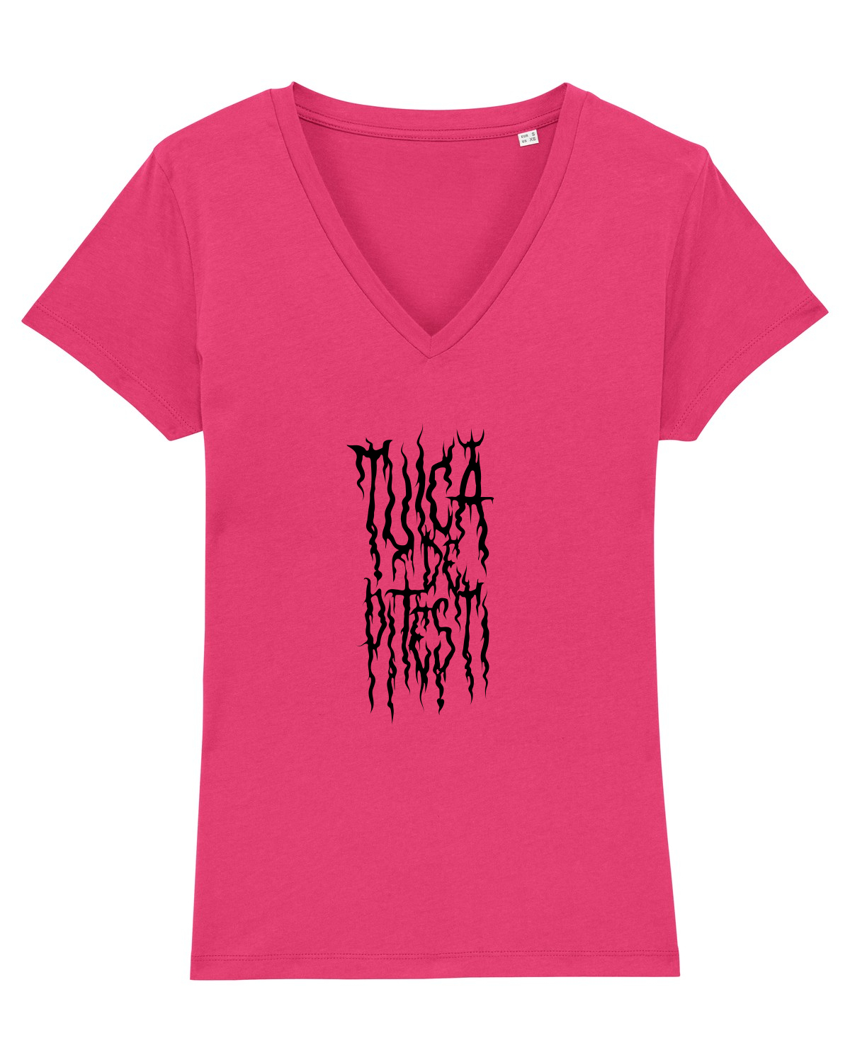 Tricou mânecă scurtă guler V Damă Evoker Raspberry