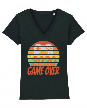 Game Over 2020 Retro Sunset Black