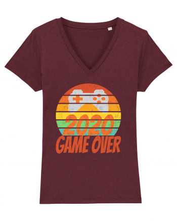 Game Over 2020 Retro Sunset Burgundy