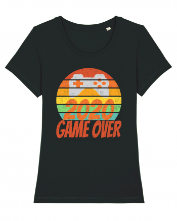 Game Over 2020 Retro Sunset Black