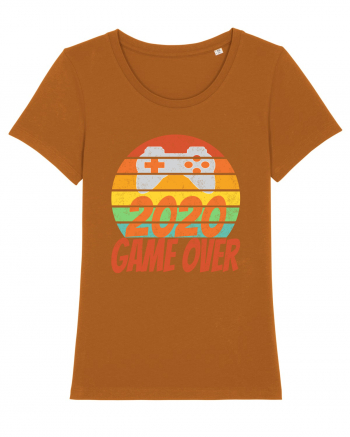 Game Over 2020 Retro Sunset Roasted Orange