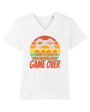 Game Over 2020 Retro Sunset White