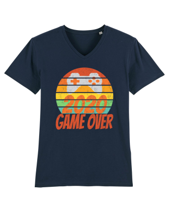Game Over 2020 Retro Sunset French Navy