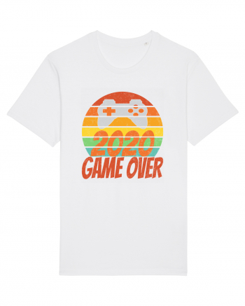 Game Over 2020 Retro Sunset White