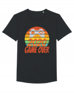 Game Over 2020 Retro Sunset Tricou mânecă scurtă guler larg Bărbat Skater