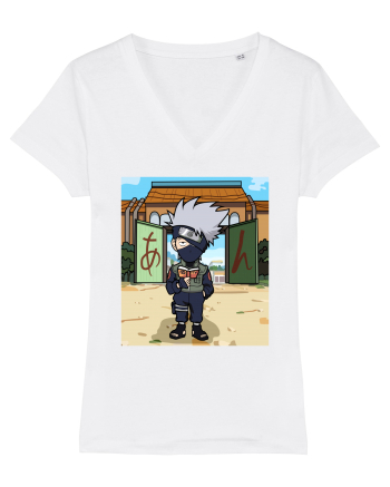 NARUTO - Kakashi in Konoha (chibi style) White